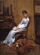 Thomas Eakins, The Artist-s wife and his dog
